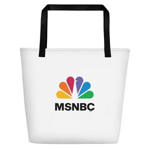 MSNBC Embroidered Canvas Boat Tote Bag
